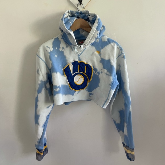 Vintage custom one of one Milwaukee Brewers hoodie - Picture 5 of 8